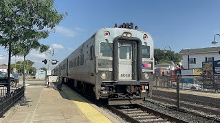 4KHDR NJ Transit train 1860 arrives at Rutherford 91524 [upl. by Margi250]