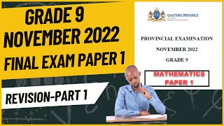 Grade 9 November 2022 Exam Revision Paper 1 Part 1 [upl. by Eugaet]