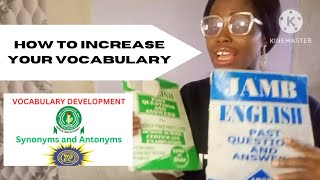 How to Develop Your Vocabulary English Language Lexis and Structure Lessons for WAEC and JAMB UTME [upl. by Ikkim]