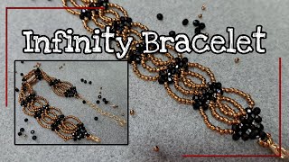 Infinity Bracelet RAW  Beginners  Pinay Beader diy jewelry [upl. by Zitella538]