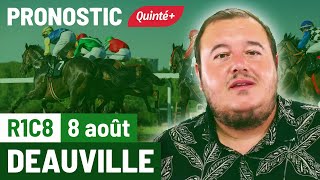 Pronostic Quinté PMU quotQuinté Flashquot Deauville R1C8 du 8 août 2023 Flash Turf [upl. by Leivad24]