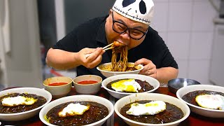 전설의 짜장면 5그릇 영상 다시보기│짜장면 5그릇 먹방 Black Bean Noodle Mukbang Eatingshow Jajangmyeon [upl. by Enneyehs]