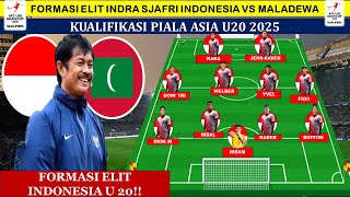 MENGEJUTKAN  Keputusan Cerdas Indra Sjafri Merombak Formasi Elit Indonesia vs Maladewa u20 2024 [upl. by Louanna565]