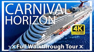 Carnival Horizon  Full Walkthrough Ship Tour amp Review  Amazing For Kids  Carnival Cruise Lines [upl. by Kumler147]