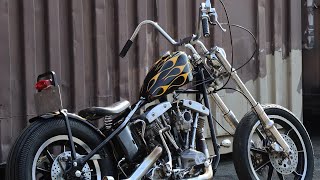 HarleyDavidson 1977 FXE Chopper ショベルヘッドリジットチョッパー [upl. by Oimetra]