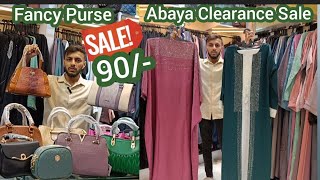 Big Clearance Sale Designer Abaya Stoles Hijab  Premium Quality Abaya Fancy Pursehyderabadshopping [upl. by Abil]