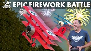 Epic WW1 Triplane Firework Battle 💥✈ 4th of July [upl. by Kissie219]