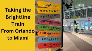 Taking the Brightline Train from Orlando to Miami for a cruise  DETAILS AND REVIEW [upl. by Esyak]