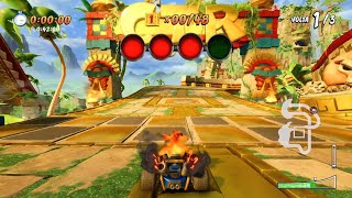 Crash Team Racing NitroFueled  Pirâmide do Papu Relíquia de Platina [upl. by Marlane]