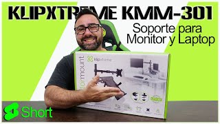 Soporte para monitor y laptop klipxtreme KMM301 Short [upl. by Rochkind]