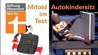 Test Mifold GrabandGo Verletzungsgefahr beim KlappKindersitz booster seat review [upl. by Ahsiekit]