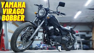 Yamaha Virago XV250 Bobber Build [upl. by Arihsay]