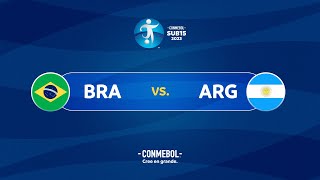 EN VIVO  BRASIL vs ARGENTINA  CONMEBOL SUB15 2023 [upl. by Ahsii532]