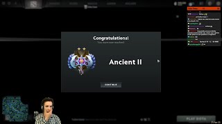 Grubby reaches Ancient 2 4106 MMR gaining 400 MMR after losing 2 calibration games [upl. by Qifahs]