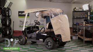 EZGO TXT48 Touring Golf Cart Enclosure Install HowTo [upl. by Hsac]