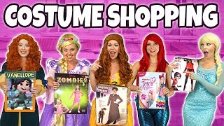 HALLOWEEN COSTUME SHOPPING WITH DISNEY PRINCESSES What Costume Would You Choose 2018 [upl. by Akehsay808]