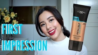 FIRST IMPRESSION LOreal Infallible Pro Glow Foundation  Ludovica Jessica [upl. by Ihtac]