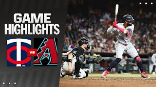 Twins vsDbacks Game Highlights 62624  MLB Highlights [upl. by Stiles]