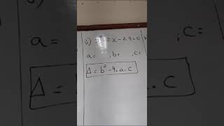 EJA 20242  8a Série  Aula 47  Equação do 2o Grau Completa  Calculando Delta  Exercício [upl. by Boynton]