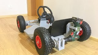 DIY Drill powered Go Kart [upl. by Atinehc]