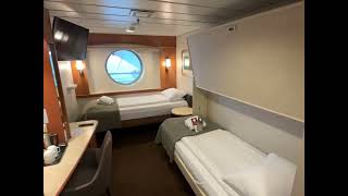 Hurtigruten cabin walkthrough  Polar Outside J3 629 [upl. by Snider]