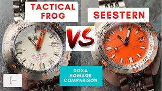 Seestern vs Tactical Frog Doxa Sub 300 Homage comparison review Which one is best for you HD [upl. by Haile]