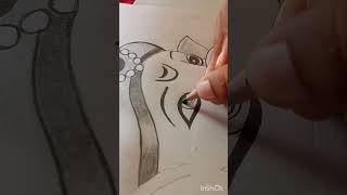 830 day Draw Bal Ganesh ji pencil drawing with modak art ganpatibappaa shortfeed [upl. by Ethelyn]