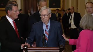 Mitch McConnell Has Sudden Medical Episode at Press Conference [upl. by Treb]