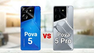 Tecno Pova 5 vs Tecno Pova 5 Pro [upl. by Shepard]