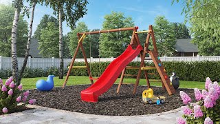 Palmako Playground Bosse assembly instructions [upl. by Eerahc452]