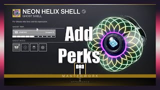 How To Masterwork A Ghost Shell And Use Mods To Add Perks  Destiny 2 Beyond Light Guide [upl. by Haerdna]