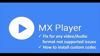 MX Player Fix This VideoAudio format is not supported [upl. by Shayne]