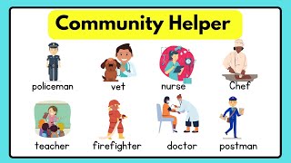 Learn About Community Helpers Different Community Helpers  कम्युनिटी हेल्पर  समुदाय सहायक [upl. by Brechtel]