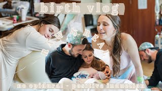 UNMEDICATED BIRTH VLOG Raw amp Real Induction  NO EPIDURAL [upl. by Adnuhsal]