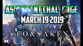 Ascendant Challenge Solo Guide March 19 2019  Destiny 2 Forsaken  Taken Eggs amp Lore Locations [upl. by Eliot]