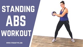 15 Minute Abs Workout with Ball – Ab Targeting Exercises with Medicine Ball [upl. by Llerrot]