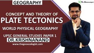 Plate Tectonics Theory  World Physical Geography  Geomorphology  Dr Krishnanand [upl. by Sielen]