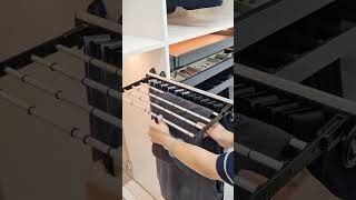 Trousers rackbelt rack for closet storage closetorganizer closetspace spacesaving closetsystem [upl. by Shenan897]