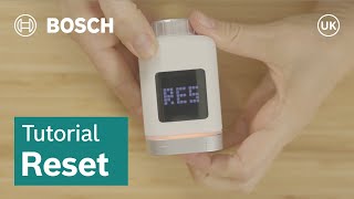 How to reset the Radiator Thermostat II I Bosch Smart Home [upl. by Aivekal949]