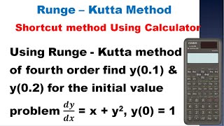 SNM  MA3251  Unit 5  Fourth order RungeKutta Method Using CalculatorTamil with English subtitle [upl. by Shirley]