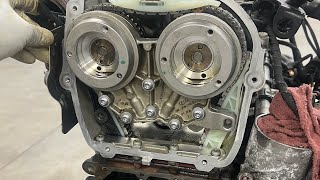 VW Mk7 20 tsi Timing chain amp Balance shaft chain engine out of car [upl. by Paulette]