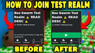 😲Do This to Join TEST REALM in Bee Swarm Simulator  Roblox [upl. by Lombardo]