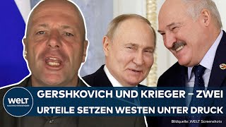 PUTINS PLÄNE Gershkovich und Krieger – Gerichtsurteile in Belarus und Russland schrecken Westen auf [upl. by Annavoeg]