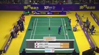 2015 Macau Open  Badminton F M1XD  ChoiEom vs ShinYoo [upl. by Herzberg126]