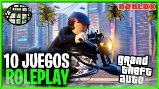 🍁10 MEJORES JUEGOS ROLEPLAY EN ROBLOX INSPIRADOS EN GTA ONLINE QUE DEBES JUGAR AHORA MISMO [upl. by Amoreta843]