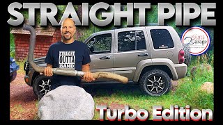 Jeep Liberty TURBOBACK Exhaust  Straight Piped TURBO DIESEL [upl. by Edy]