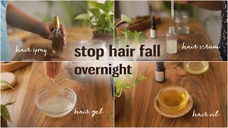 Overnight Hair Growth Hacks Stop hair fall and regrow thinning hair [upl. by Courtenay]