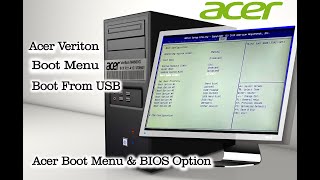 Acer Veriton M4660g Boot Menu install windows 10 amp windows 11  Boot From USB in Acer PC amp Laptop [upl. by Bringhurst]