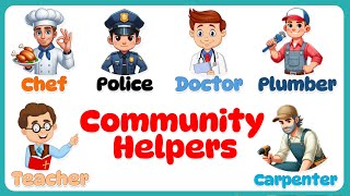 Community Helpers for kids Our Helpers Activity  Community Helpers for Kids  Community Helpers [upl. by Aniad]