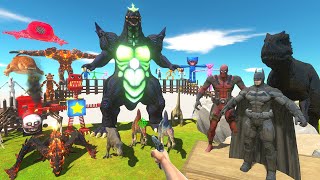 FPS Avatar Rescues Batman and Deadpool and Fights Super Godzilla  Animal Revolt Battle Simulator [upl. by Ettebab]